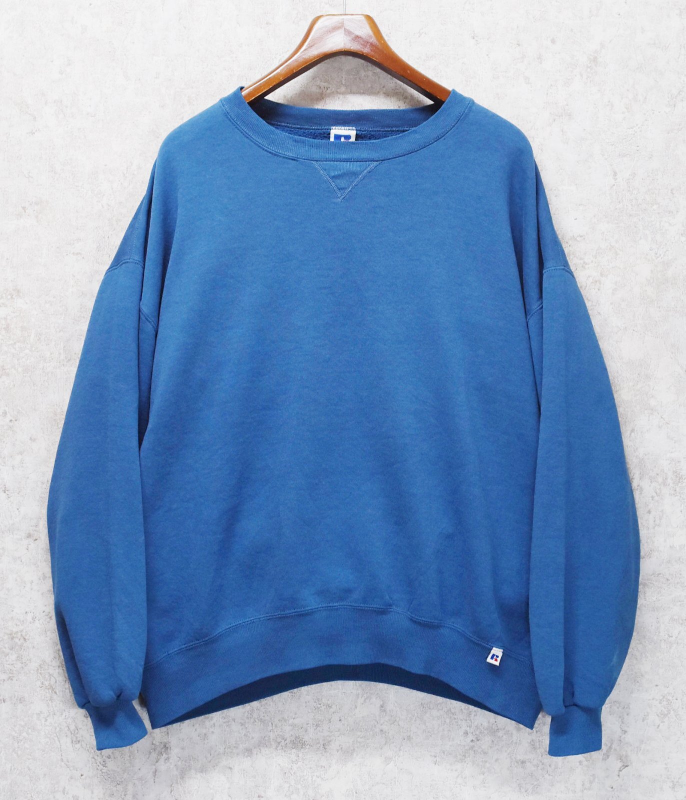 90's【USA製】【RUSSELL】ラッセル 【ビンテージ】水色【無地