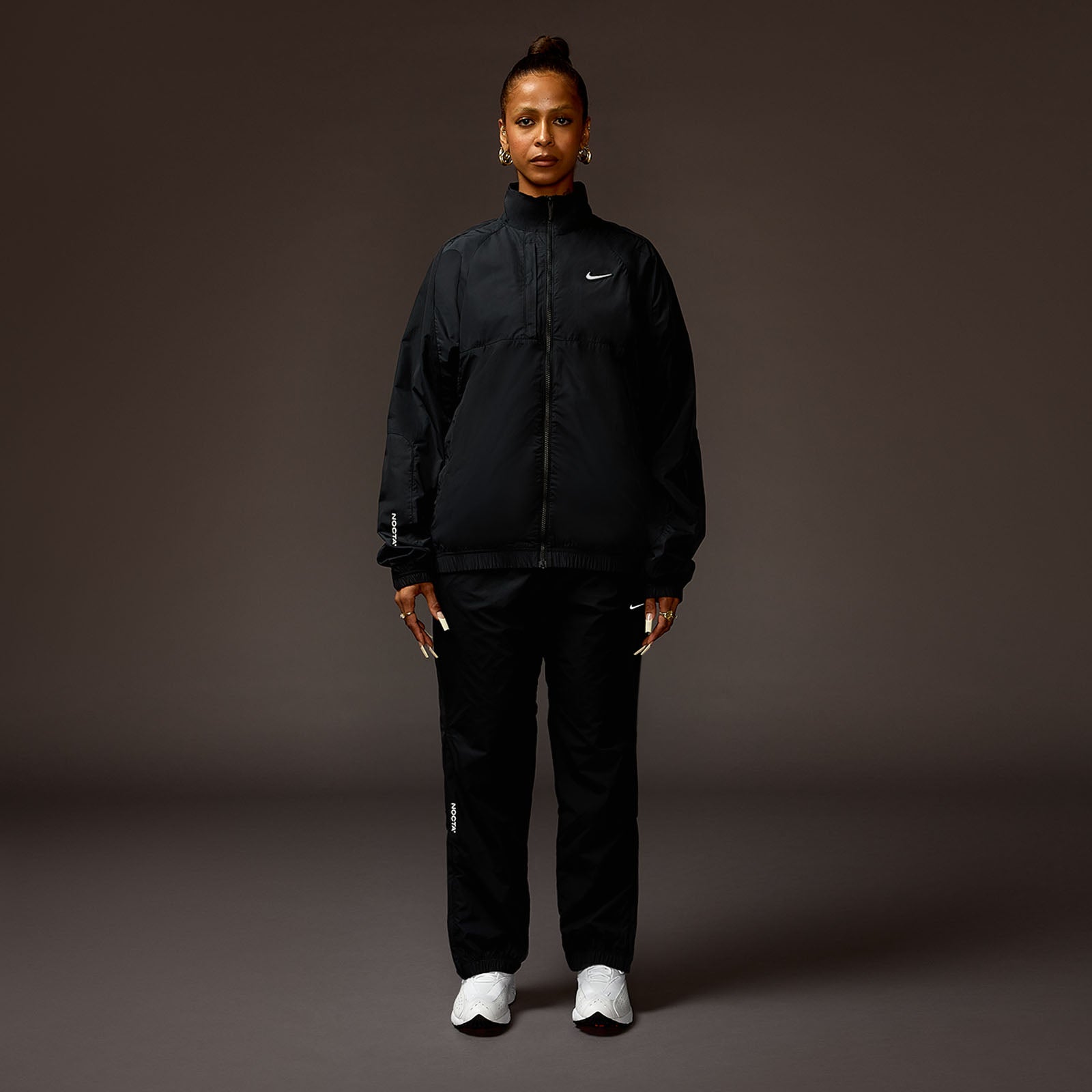NORTHSTAR NYLON TRACK JACKET BLACK | NOCTA