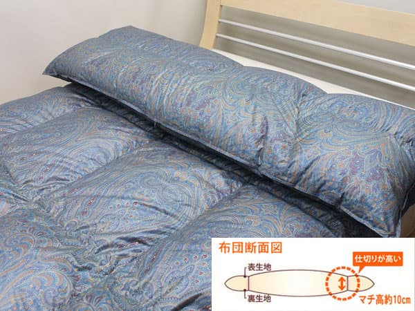 羽毛布団95％ポーランドマザーグース450dp精紡交撚糸