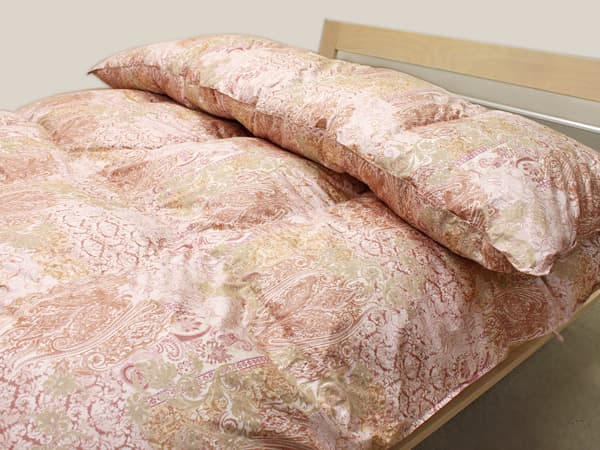 羽毛布団ダブル京都西川2層100単糸軽量