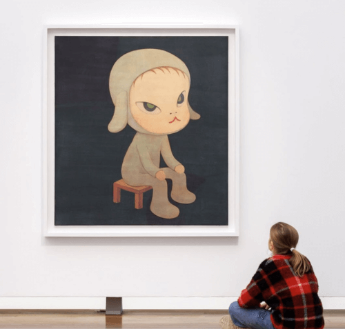 奈良美智 ドイツ大型回顧展の公式ポスター「Sleepless Night」を通販で