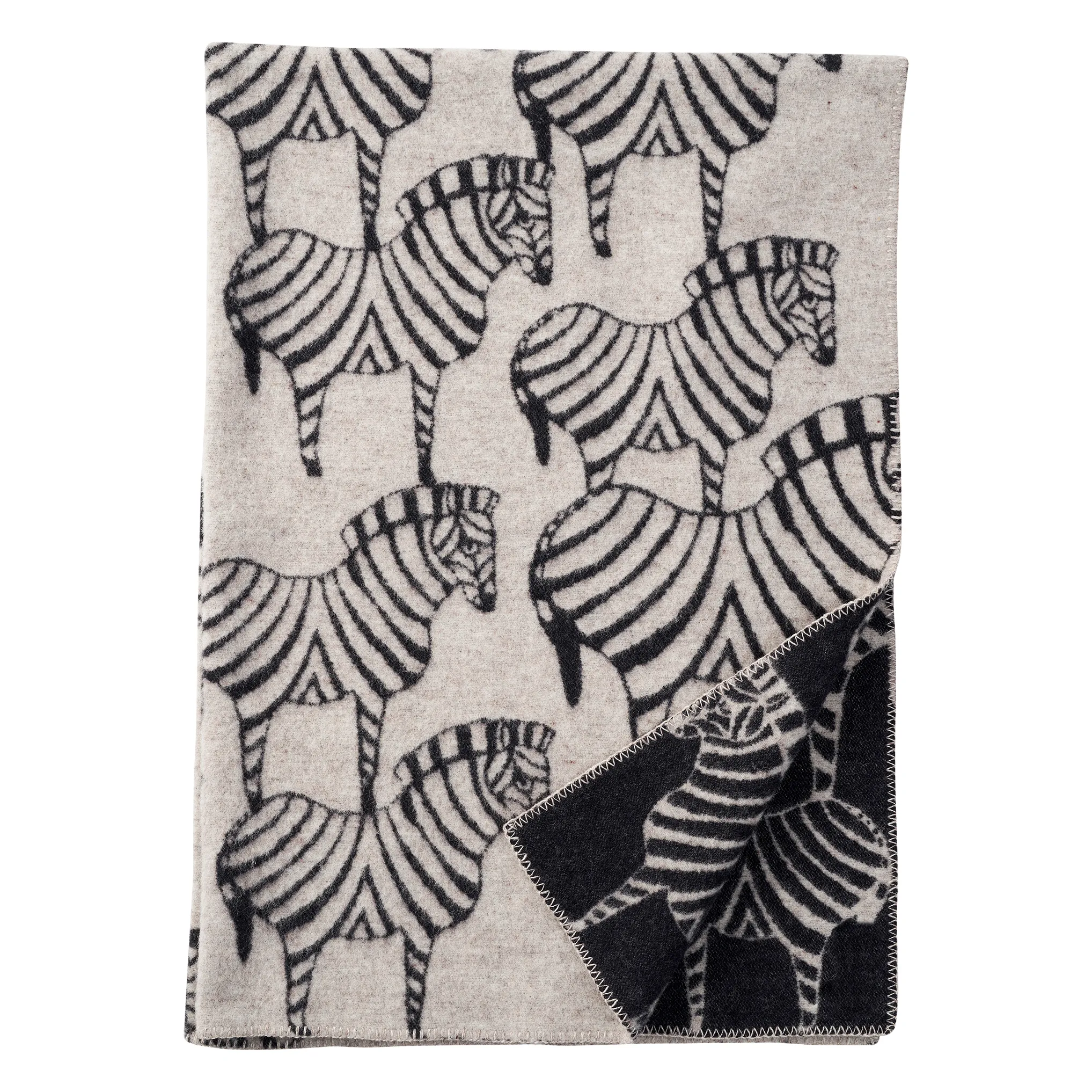 未使用品〉KLIPPAN CLASSIC WOOLblanket ZEBRA 未使用品〉KLIPPAN