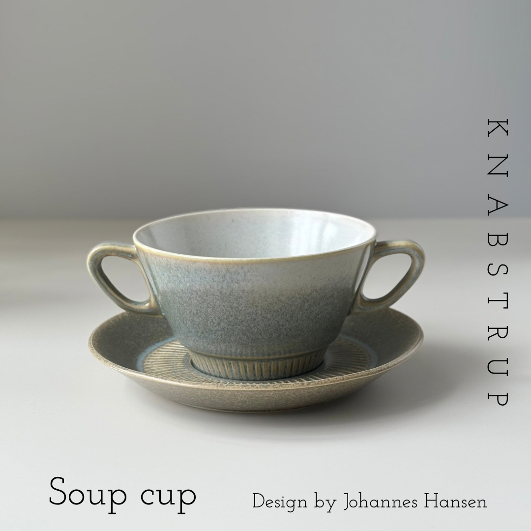Knabstrup （ナブストラップ ） soup cup saucer │ 北欧ヴィンテージ