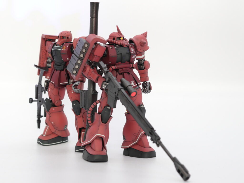 HG 1/144 シャア専用ザクⅡ（オリジン） レビュー（全塗装） - のる