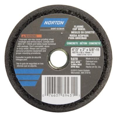 Norton NorZon Plus 4NZ ZA Type 06 Non-Reinf Portable Snagging