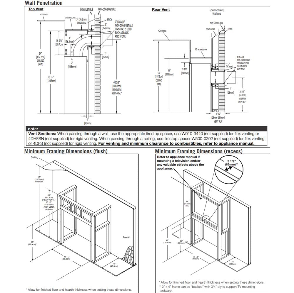 Napoleon Ascent X 36 Direct Vent Gas Fireplace - BX36NTRE – North