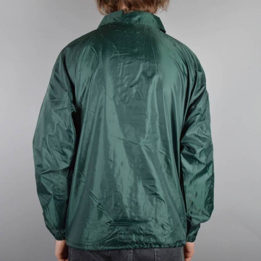 Brixton Seiver Windbreaker Coach Jacket - Hunter Green - Jackets