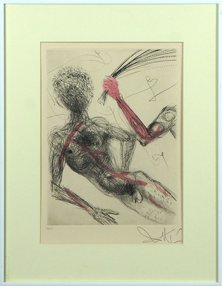 サルバドール・ダリ版画額「ペニス・アレー」 / Salvador Dali