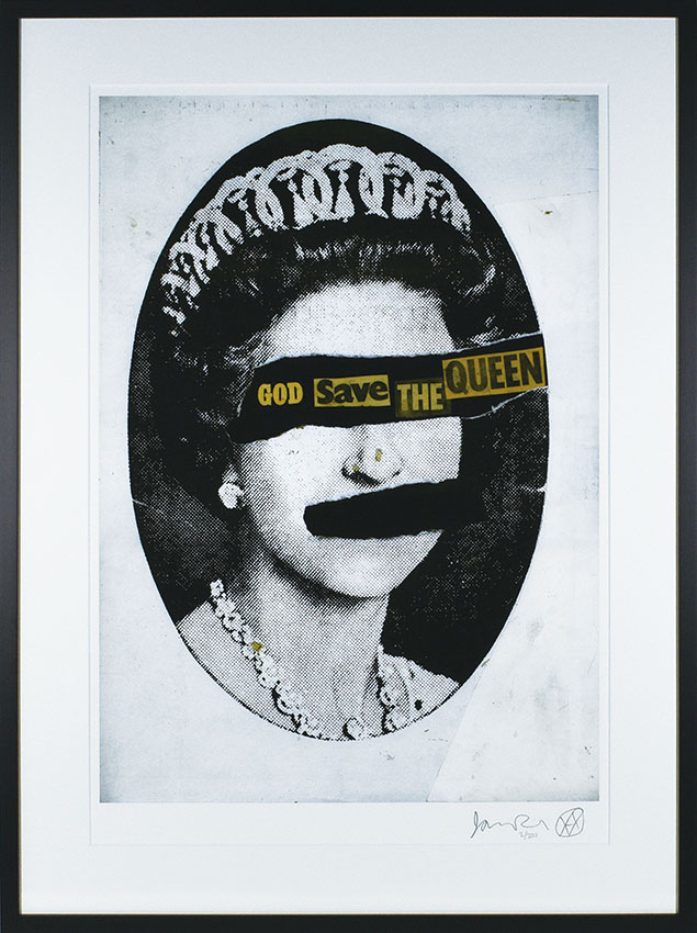 一点物現代アート】GOD SAVE THE REP＆SKULL QUEEN 一点物現代アート