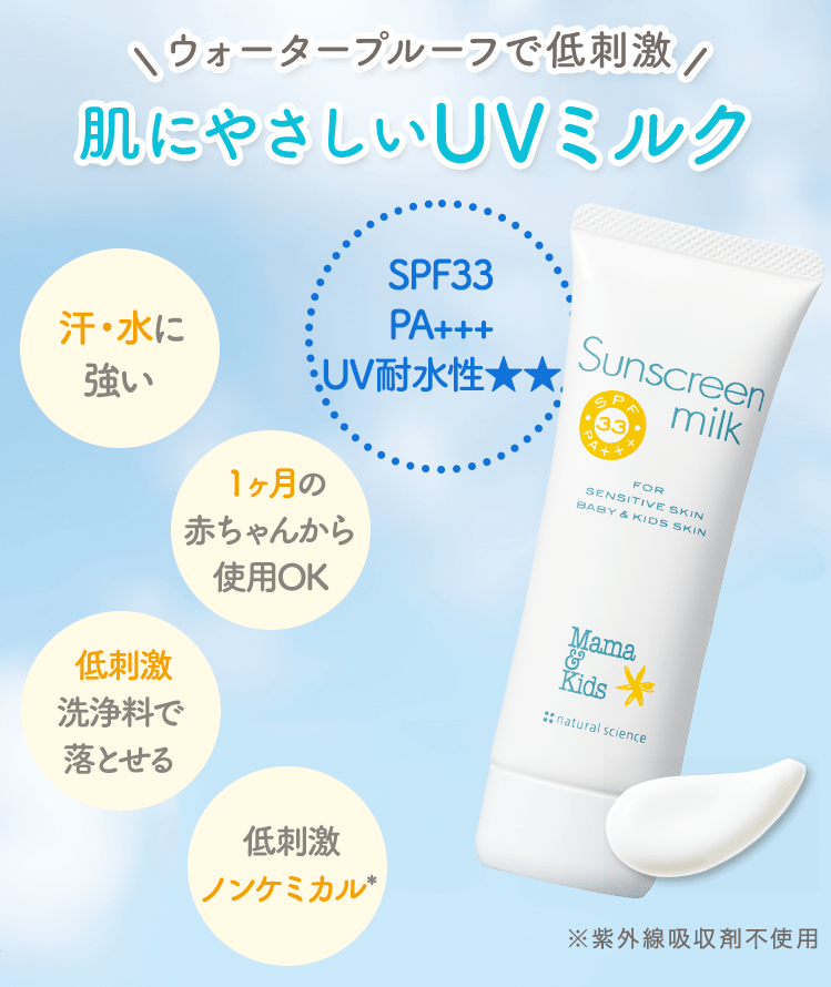 サンスクリーンミルク｜敏感肌向けスキンケア通販のナチュラルサイエンス