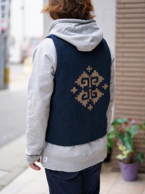 HARRY'S 【 OAXACA - RUG VEST - INDIGO ( Tops Vest ) 】 ハリーズ