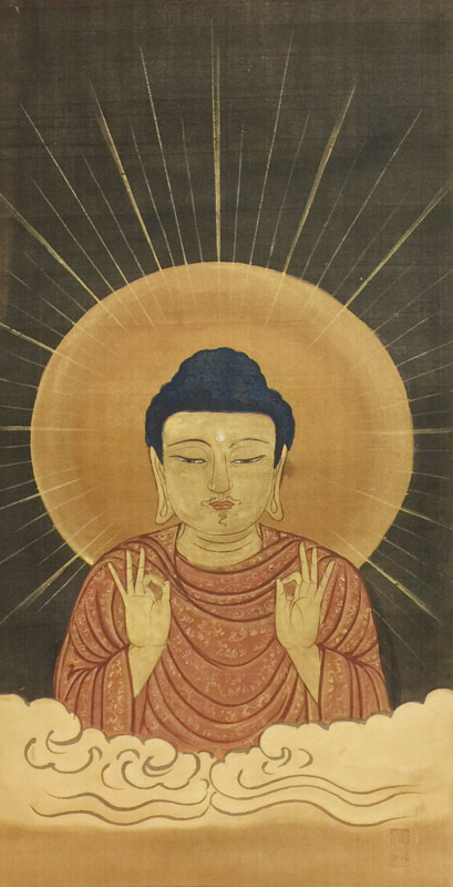 山崎弁栄 阿弥陀如来図（三昧仏）/Web書画ミュージアム