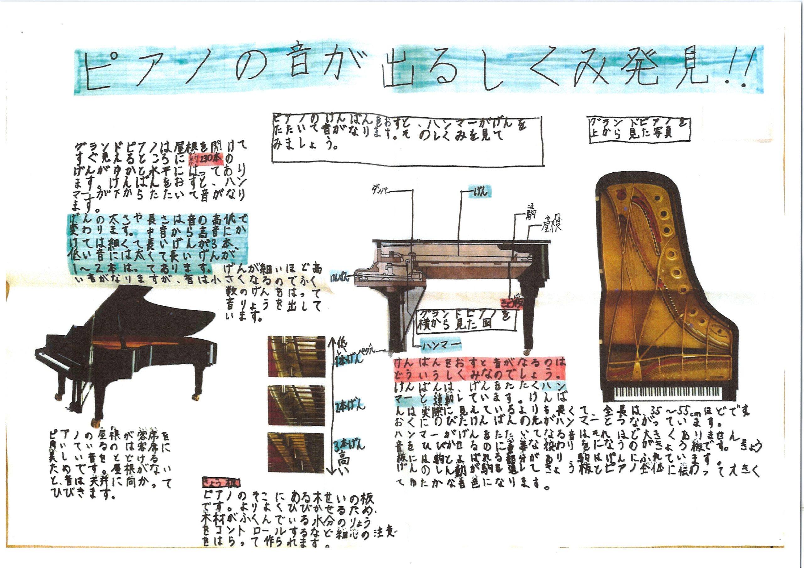 ピアノの音が出るしくみ発見！！（中古ピアノ/ボストン/GP-163PE/東浦