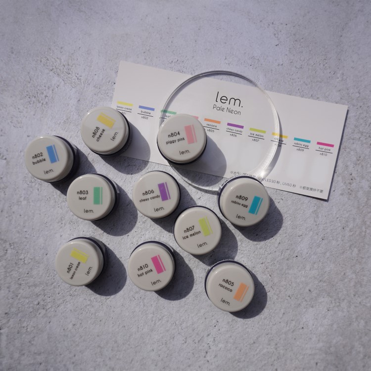 lem. カラージェル ペールネオン 10色セット | Nail Labo Online Shop