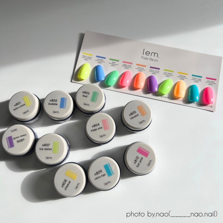 lem. カラージェル ペールネオン 10色セット | Nail Labo Online Shop