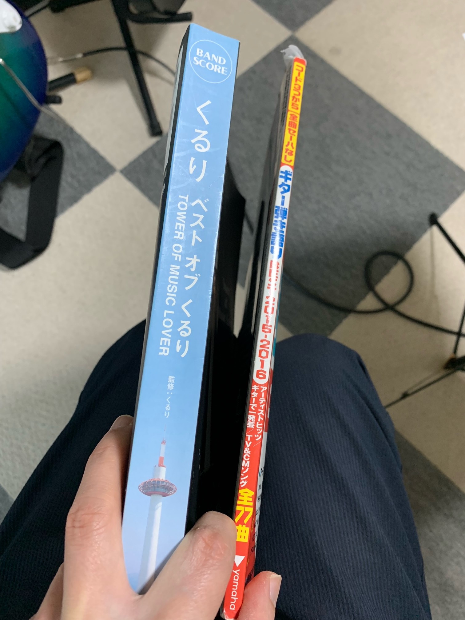 辞書のようなバンドスコアを持ってきてもらいました【ロックンロール
