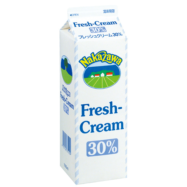 フレッシュクリーム30%（1000ml） - 製品紹介 - NAKAZAWA 中沢グループ