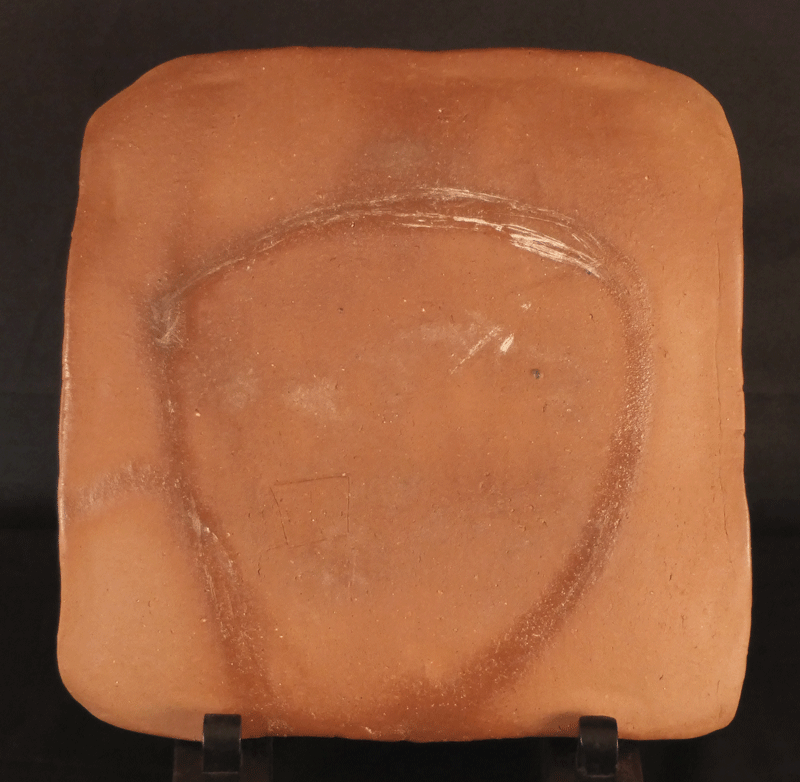 古美術 波兎 / 北大路魯山人 作 備前四方皿 竹腰長生識箱