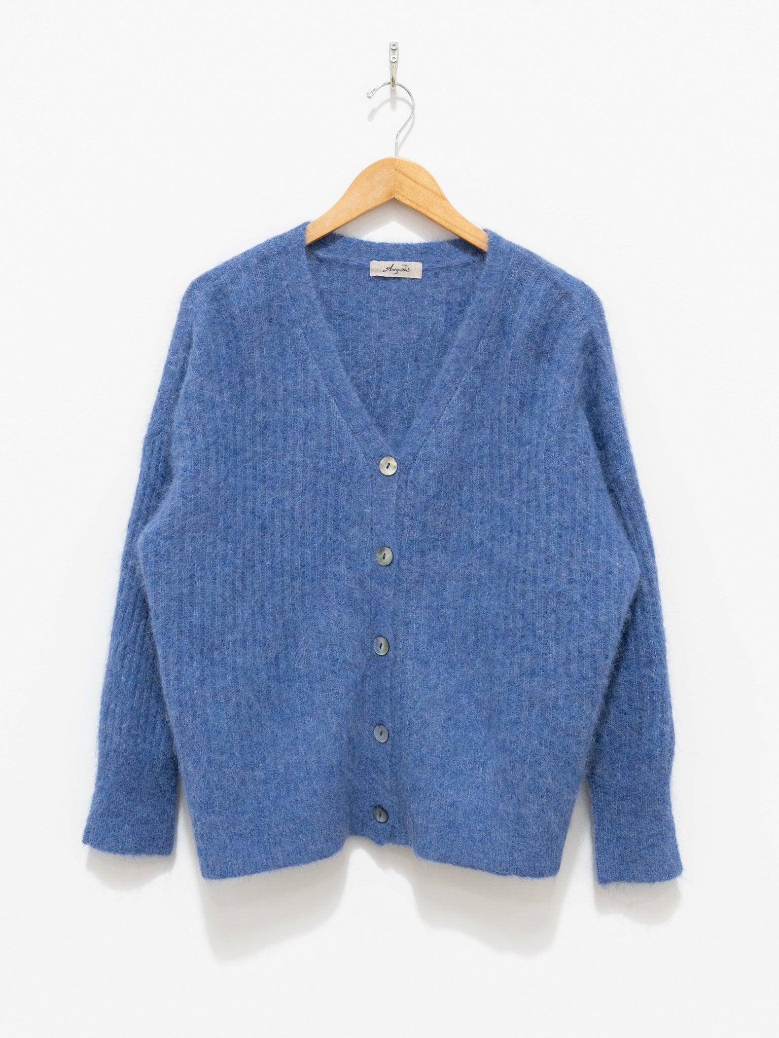 Namu Shop - Ichi Antiquites Rib Stitch Cardigan - Blue