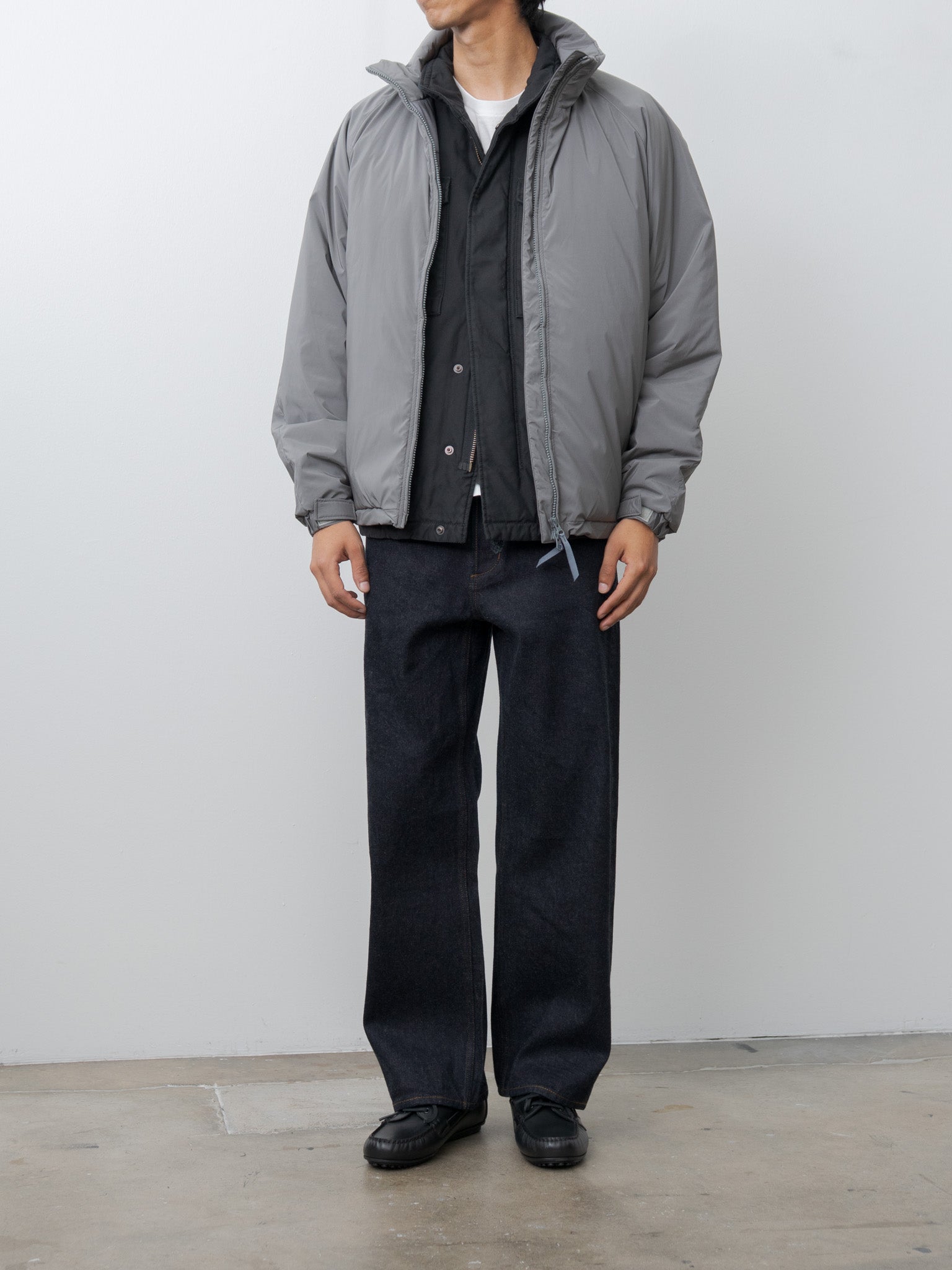 Namu Shop - Kaptain Sunshine Poly Nylon Puffer Jacket - Gray