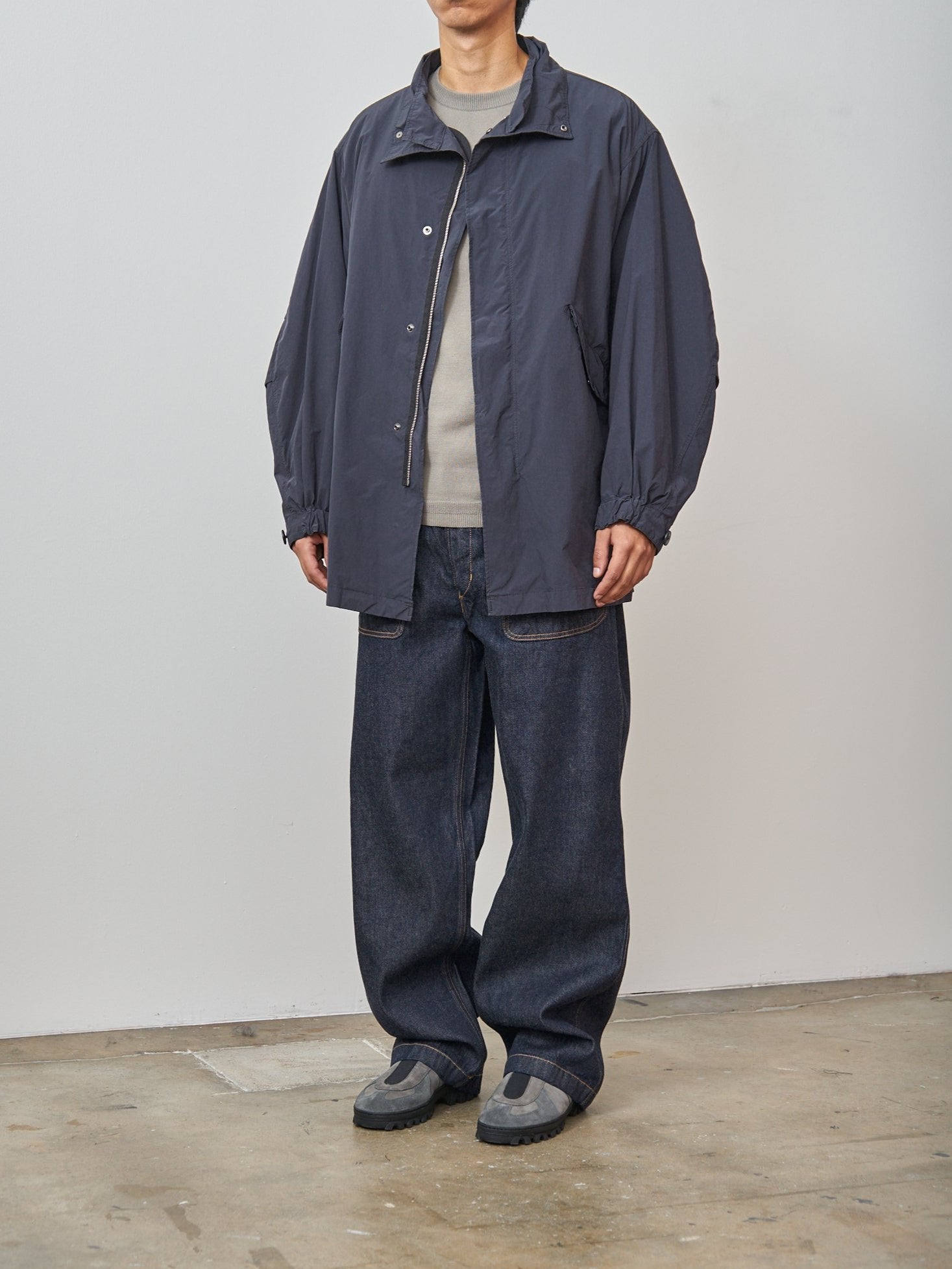 Namu Shop - Aton Air Weather Short Mods Coat - Charcoal Gray