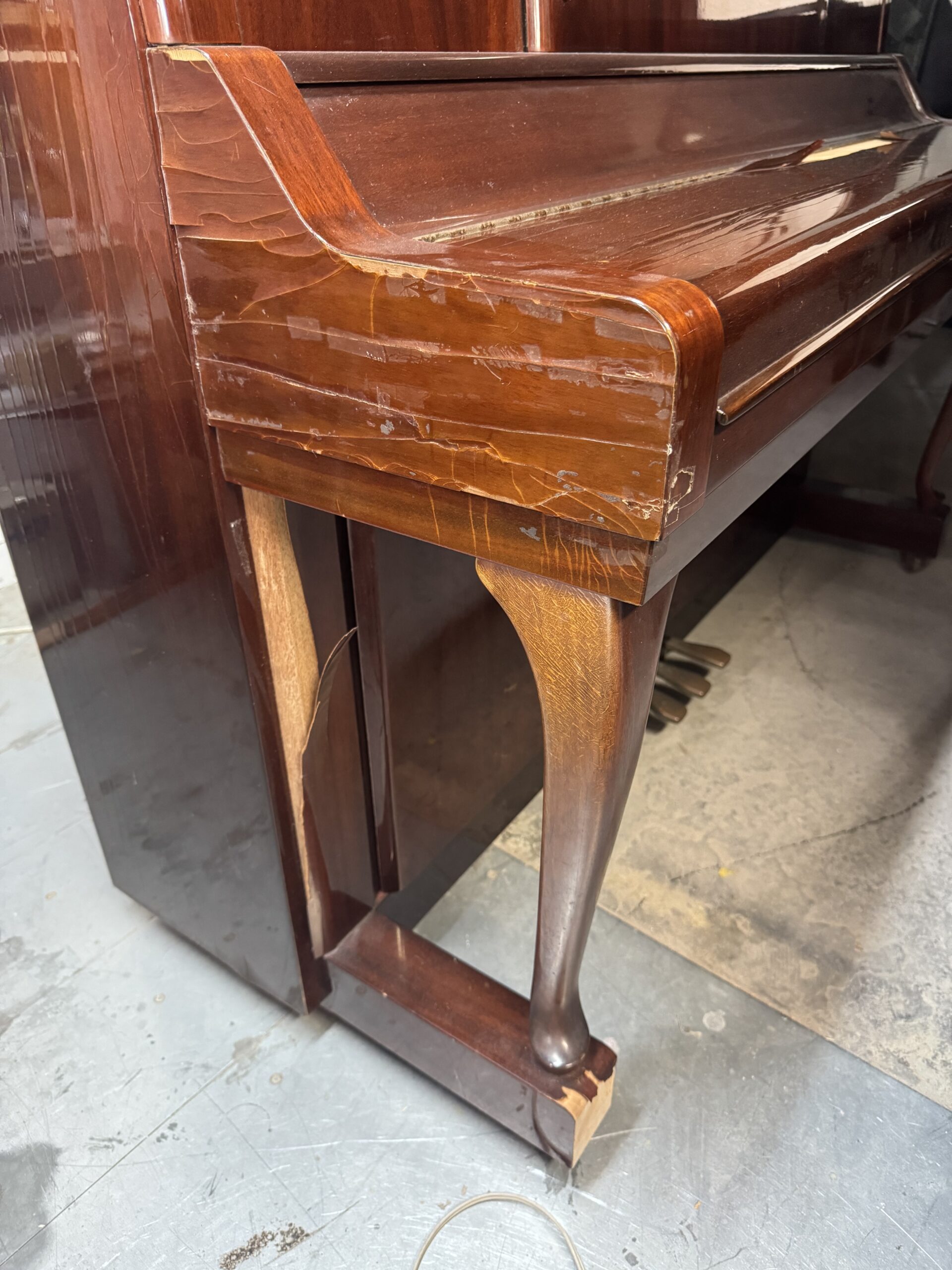 Yamaha W106B 塗装完了 | 南国ピアノ芸術