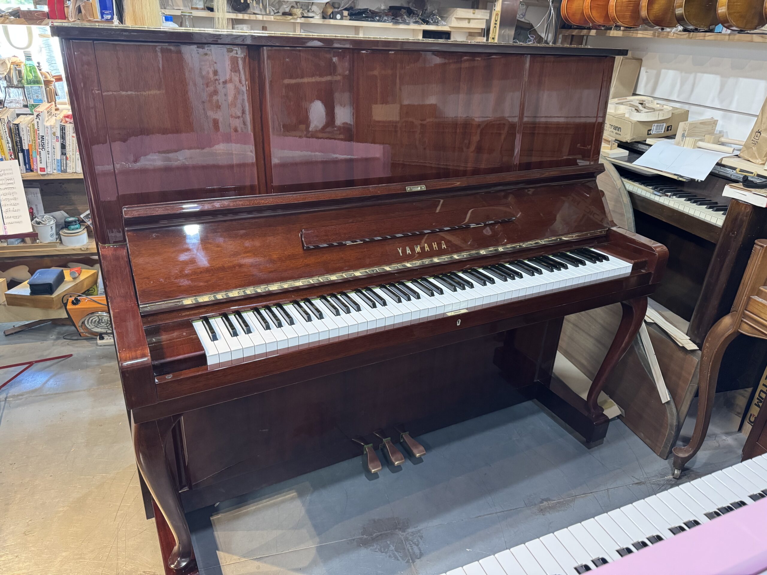 Yamaha W106B 塗装完了 | 南国ピアノ芸術