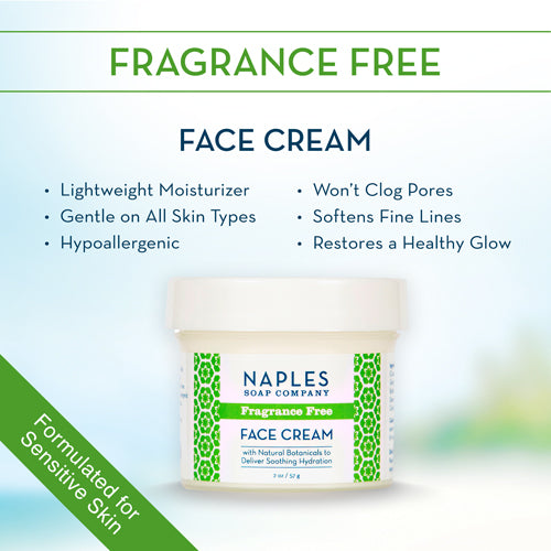 Fragrance Free Face Cream – Naples Soap Company