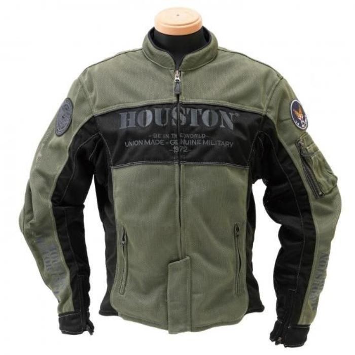 HOUSTON メッシュジャケット プロテクター付 グレー LLサイズ 春夏