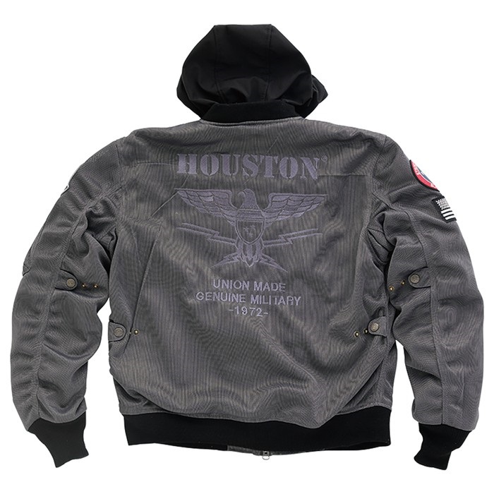 HOUSTON メッシュジャケット プロテクター付 グレー LLサイズ 春夏