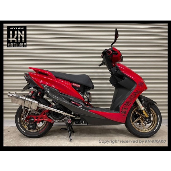 HOTLAP×KN チャンピオンマフラー【シグナスX Ver.3】ステンレス｜フル