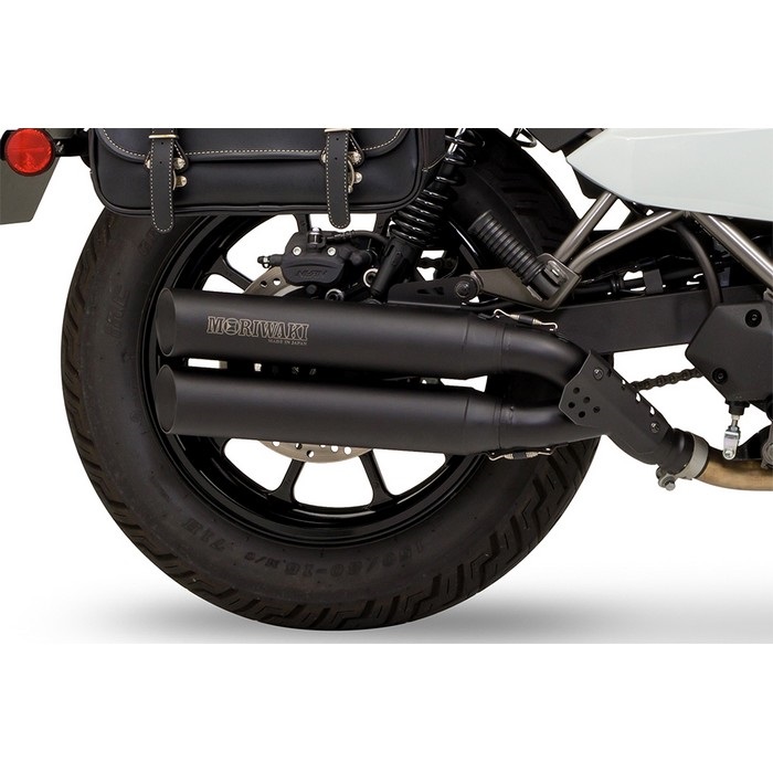 スリップオンマフラー CROSS TWIN BLACK 24- エリミネーター400