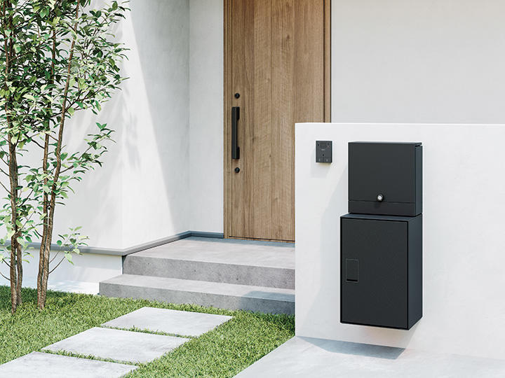 宅配ボックス Nasta Box LIGHT（サイズ：M）前入前出／アナログキー