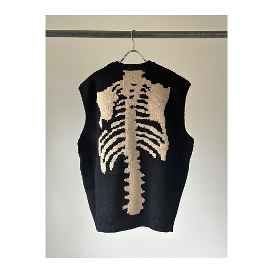 KAPITAL (キャピタル) 5G ウール BONEベストBLACK s.t.c｜洋服・小物