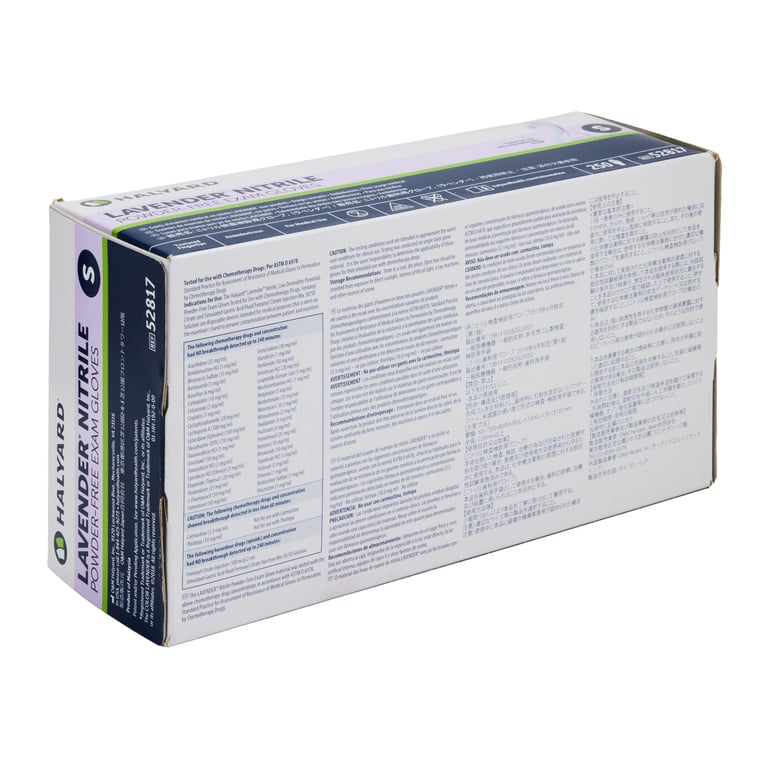 Halyard Lavender Nitrile Exam Gloves: SMALL 250/Bx. | Net32