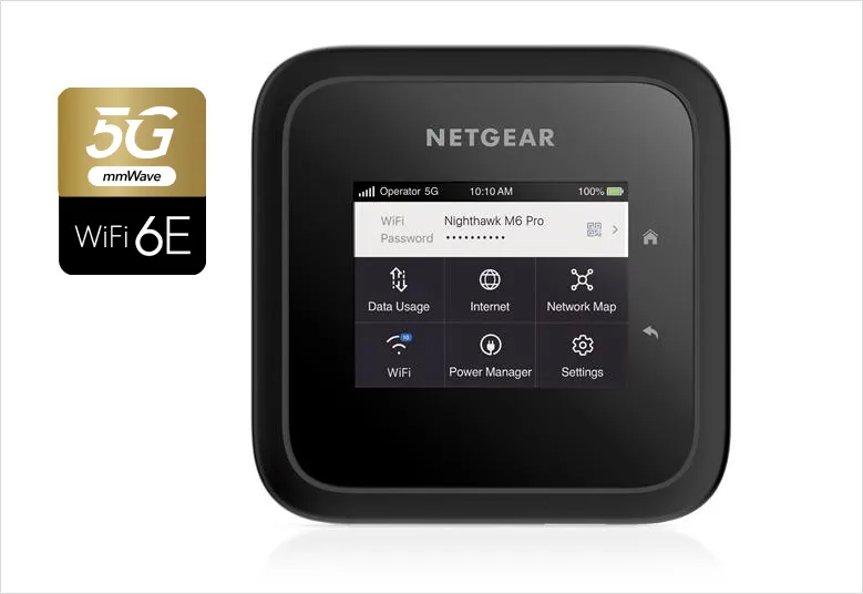 NETGEAR Nighthawk® M6 Pro 5G mmWave WiFi 6E Mobile Hotspot Router
