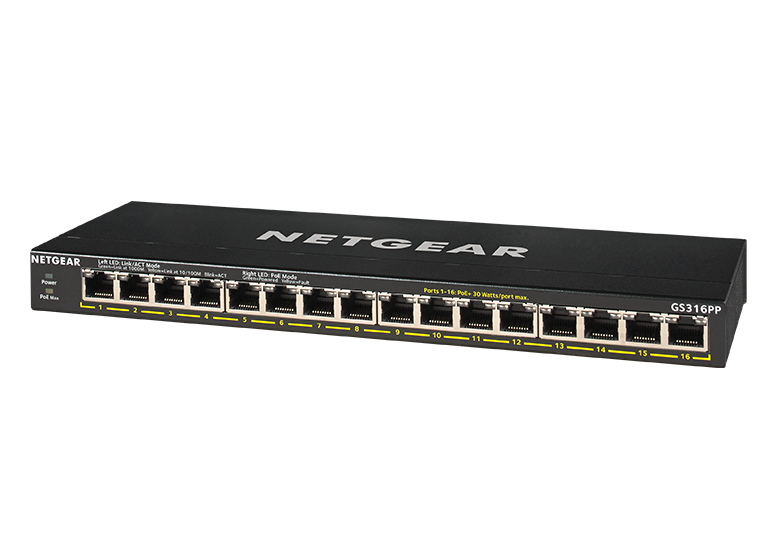 NETGEAR 16-Port Gigabit Ethernet Unmanaged PoE+ Essentials Switch