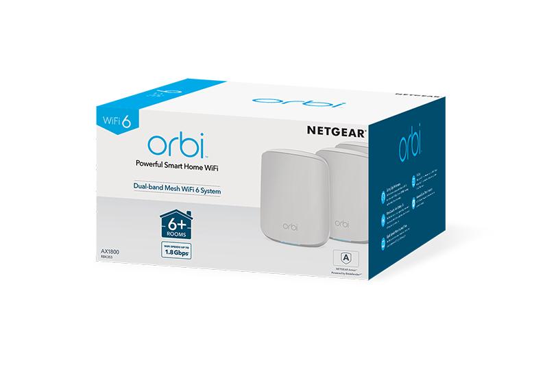 RBK353 | 3台セット | Orbi WiFi 6 MicroメッシュWiFiシステム | 家庭