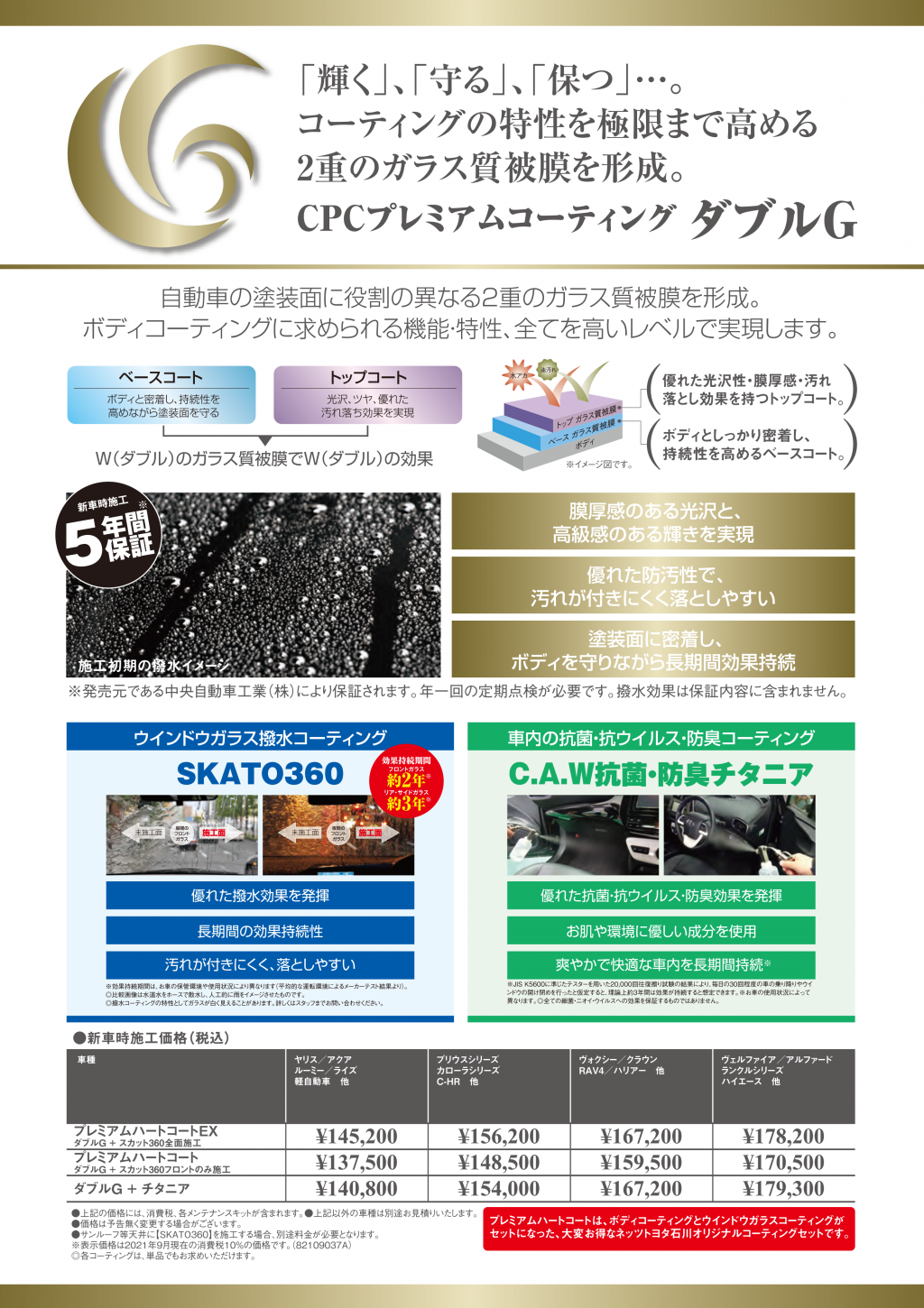 加賀店】CPCプレミアムコーティングダブルGの効果が凄い