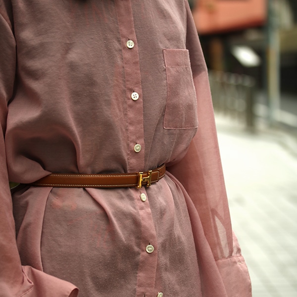 HERMES エルメス コンスタンス Hベルト #65 中古(ブラウン): VINTAGE