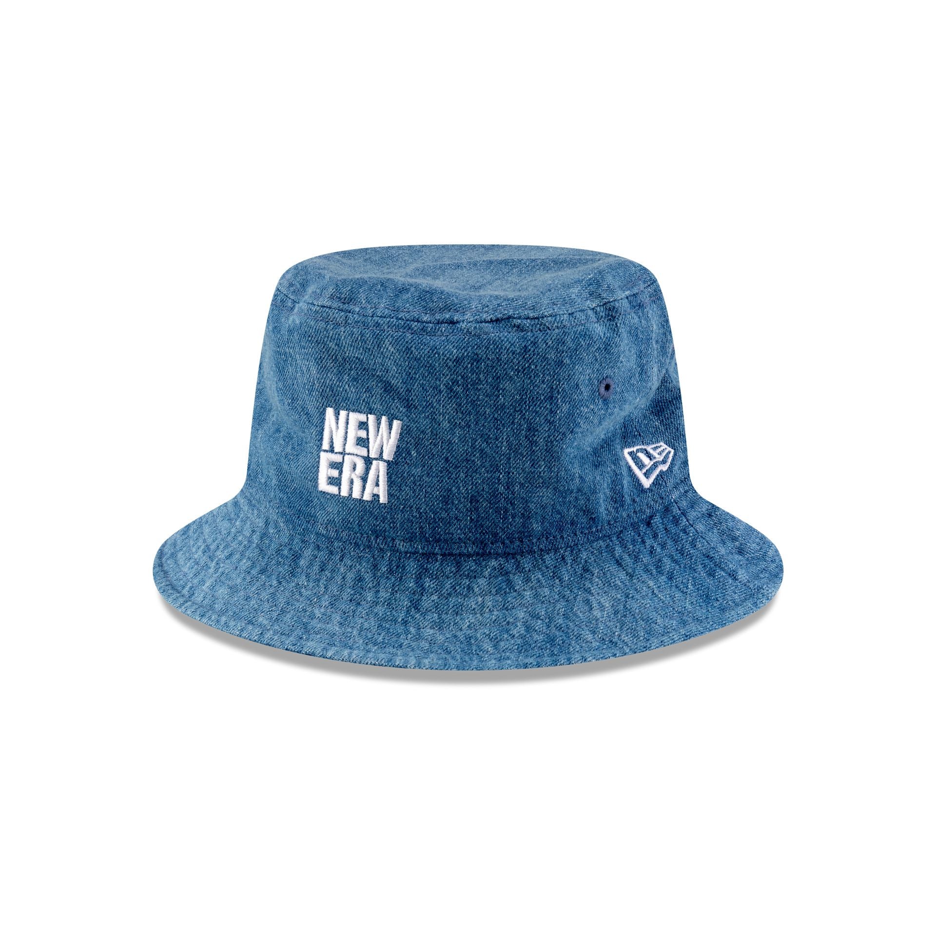 New Era Cap Square Logo Indigo Denim Bucket Hat