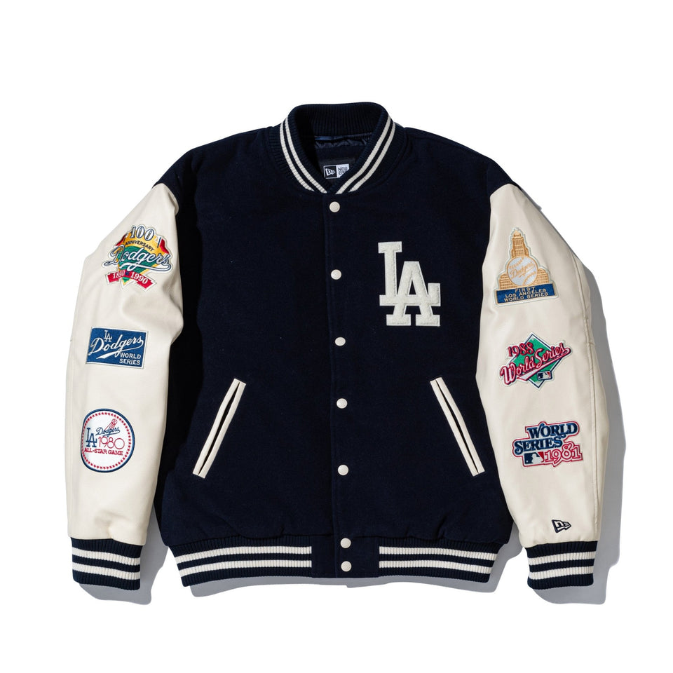MLB パッチ ヴァーシティジャケット ロサンゼルス・ドジャース