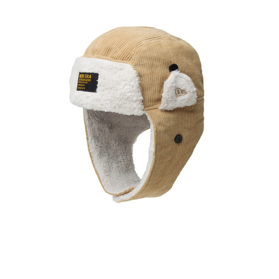 トラッパー Corduroy コーデュロイ Mink Fleece ウーブンパッチ