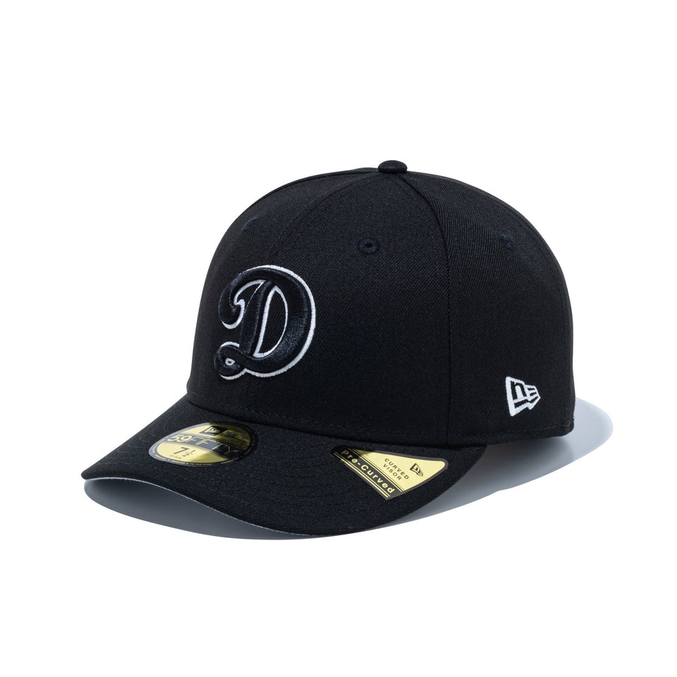 PC 59FIFTY Black & White ロサンゼルス・ドジャース Dロゴ ブラック