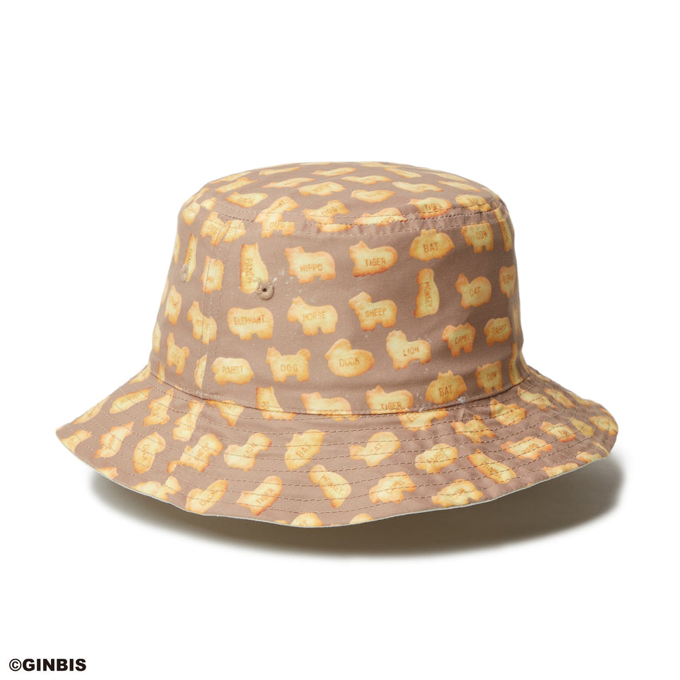 バケット01 リバーシブル たべっ子どうぶつ ストーン/カーキ