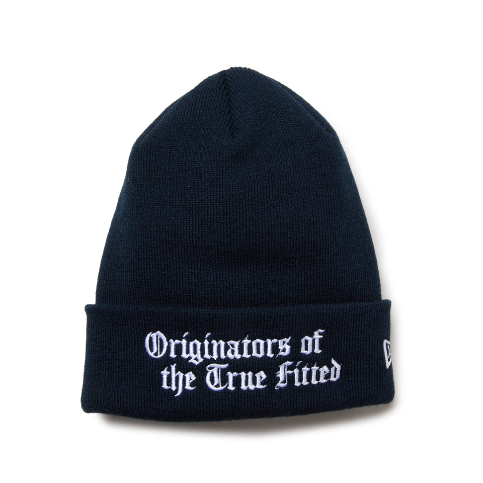 ベーシック カフニット オールドロゴ ネイビー | ニューエラオンライン