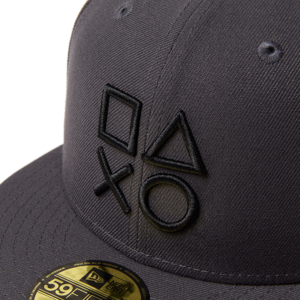 59FIFTY PlayStation シェイプス ロゴ ダークグラファイト