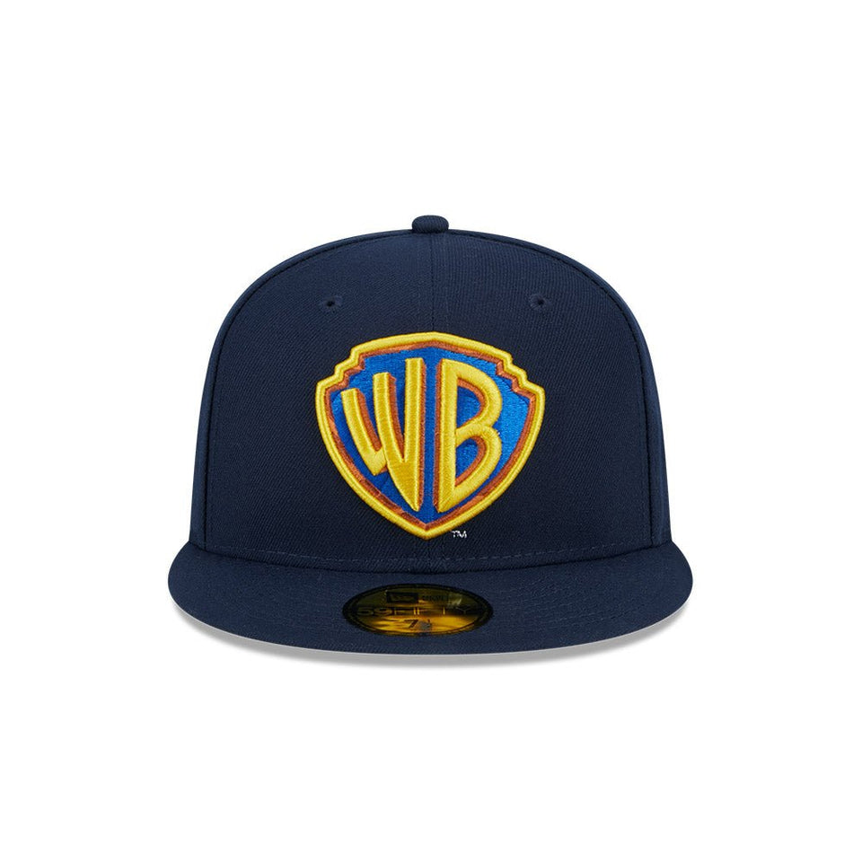 59FIFTY Warner Brother's 100th Anniversary Shield Retro ネイビー