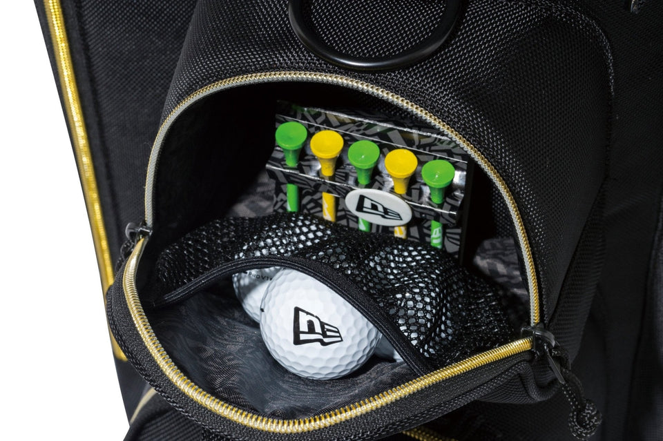 キャディーバッグ ブラック × ゴールド [ベーシックポーチ付き