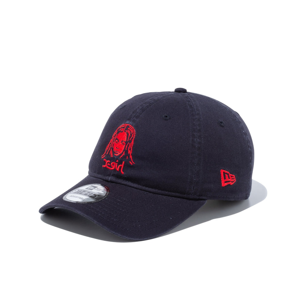 9THIRTY イージースナップ X-GIRL フェイスロゴ ネイビー | ニューエラ